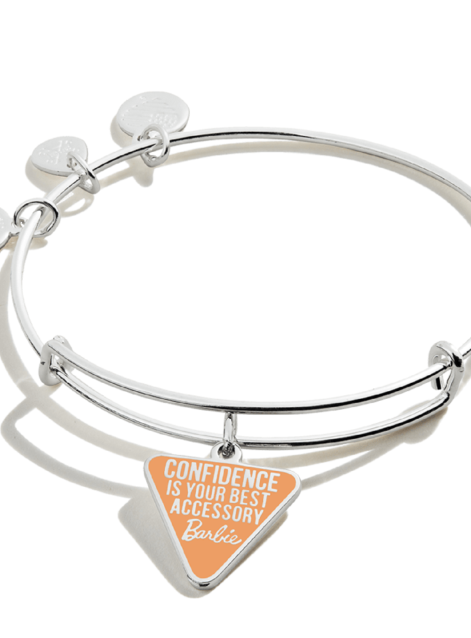 Alex and Ani Barbie "Confidence Is Your Best Accessory" Charm Bangle Best Buy