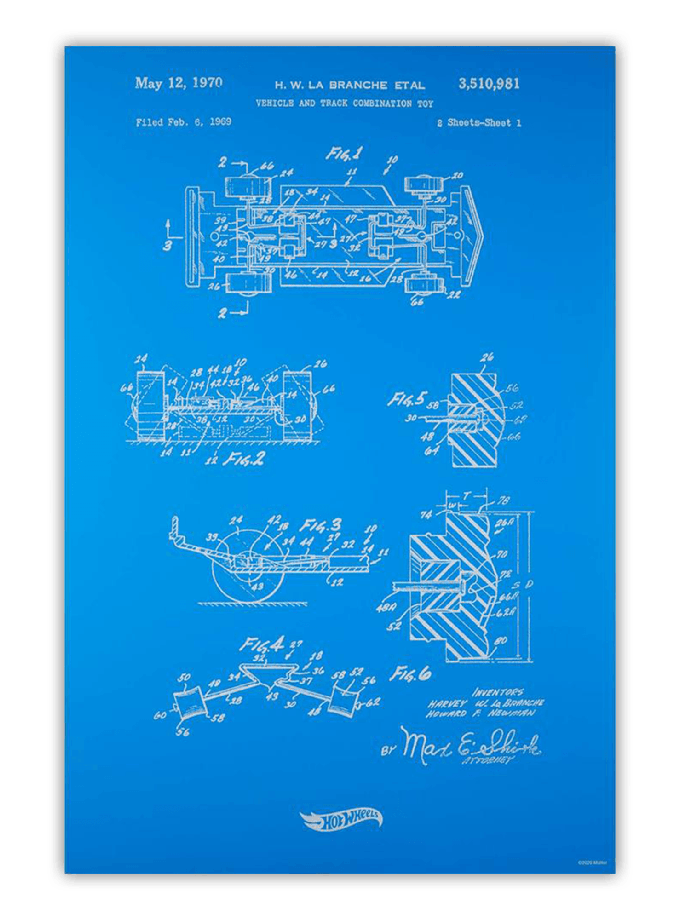 Art of Engineering Hot Wheels Print Same Day Delivery