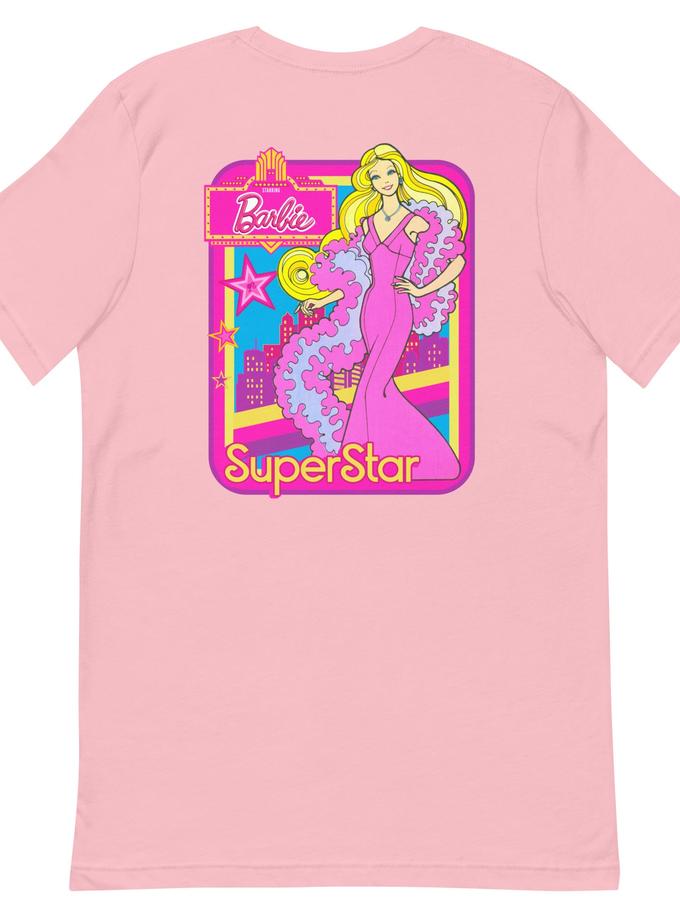 Barbie 1970's Superstar Logo Pink T-Shirt New Arrival