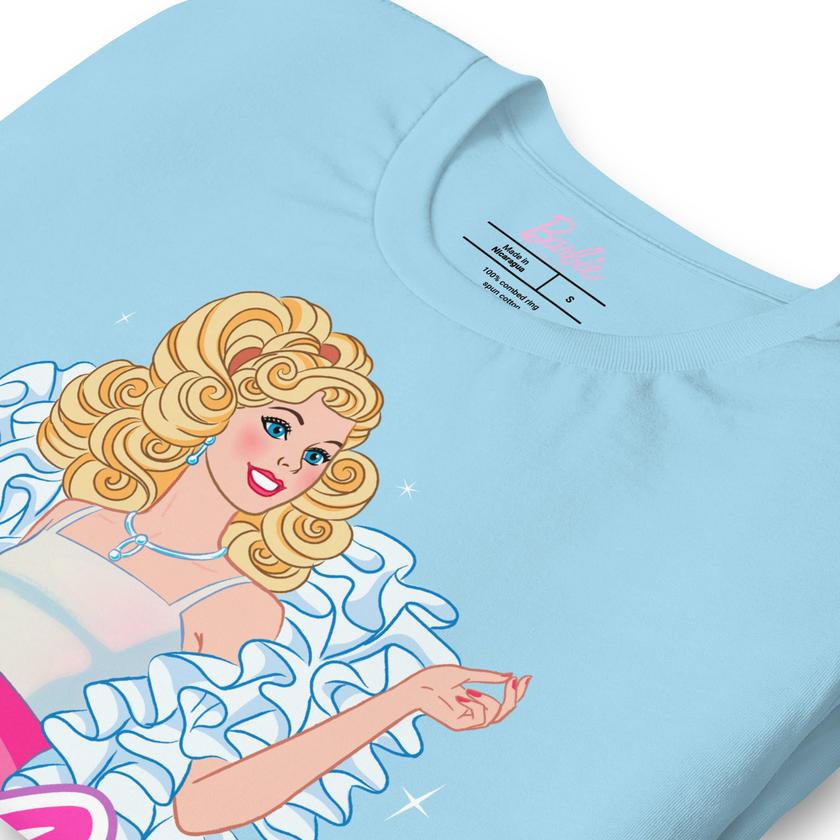 Barbie 1980's Crystal Blue T-Shirt New Arrival