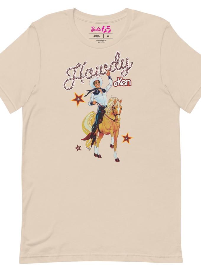 Barbie 1980's Howdy Ken Cream T-Shirt Same Day Delivery