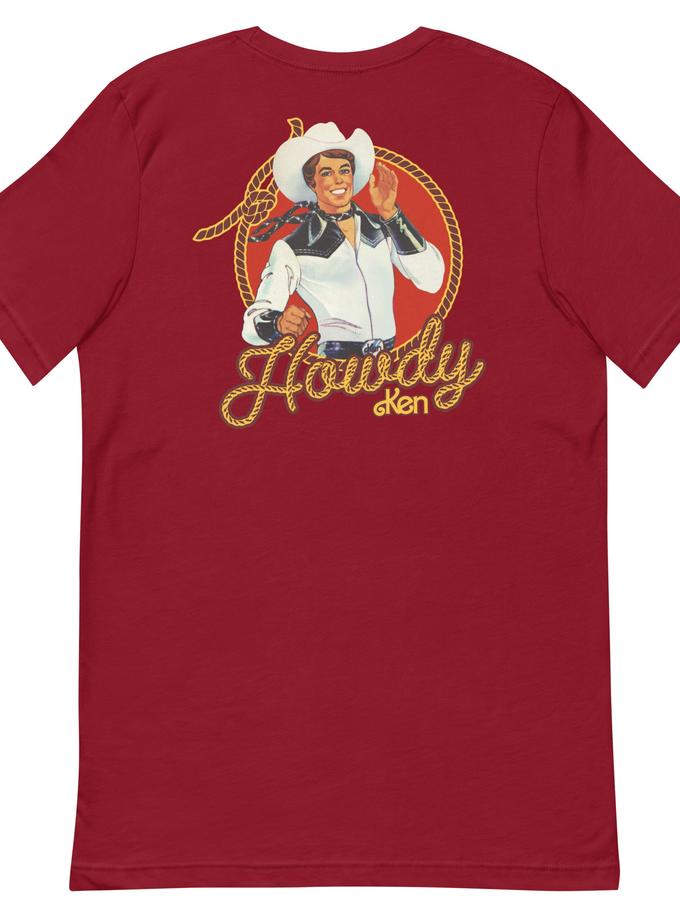 Barbie 1980's Howdy Ken Red T-Shirt Same Day Delivery