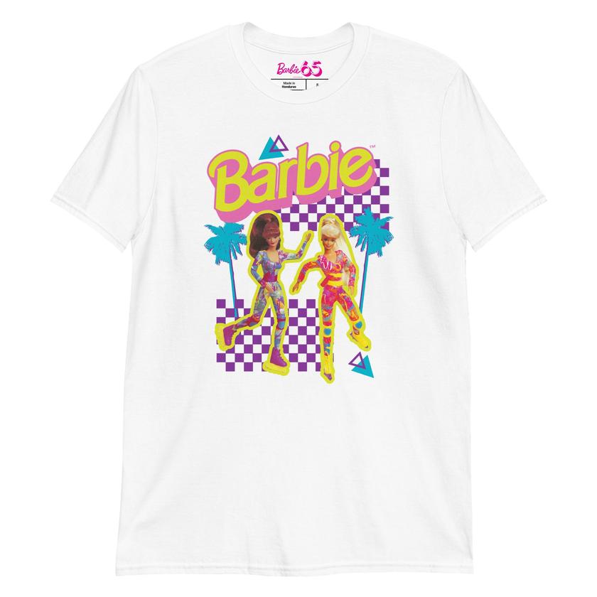 Barbie 1990's Hot Skatin' White T-Shirt New Arrival