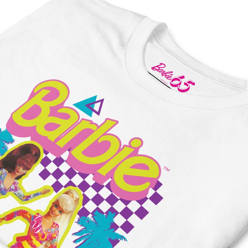 Barbie 1990's Hot Skatin' White T-Shirt New Arrival