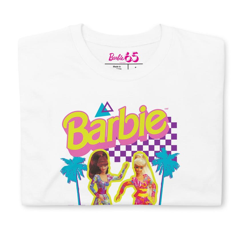 Barbie 1990's Hot Skatin' White T-Shirt New Arrival