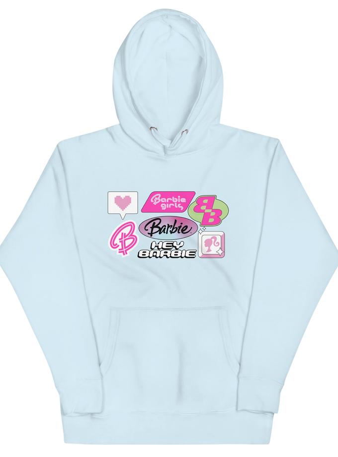 Barbie 2000's Logos Blue Hoodie New Arrival