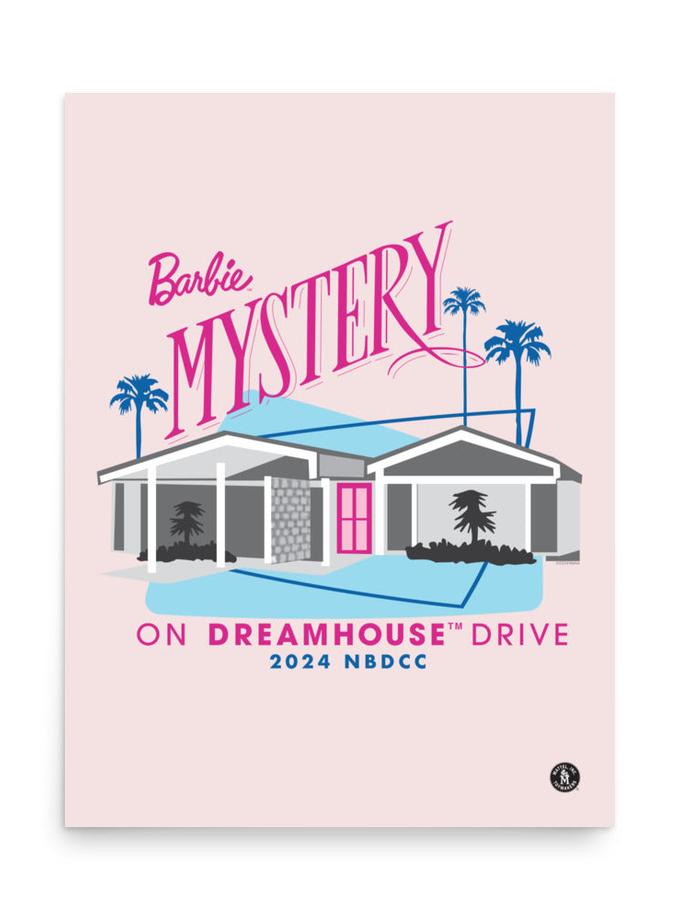 Barbie 2024 NBDCC Mystery Dreamhouse Poster High Quality