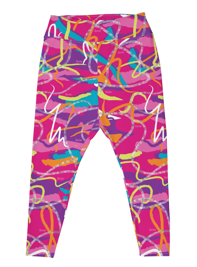 Barbie 80s Themed Neon Print Leggings (Plus Size) Same Day Delivery