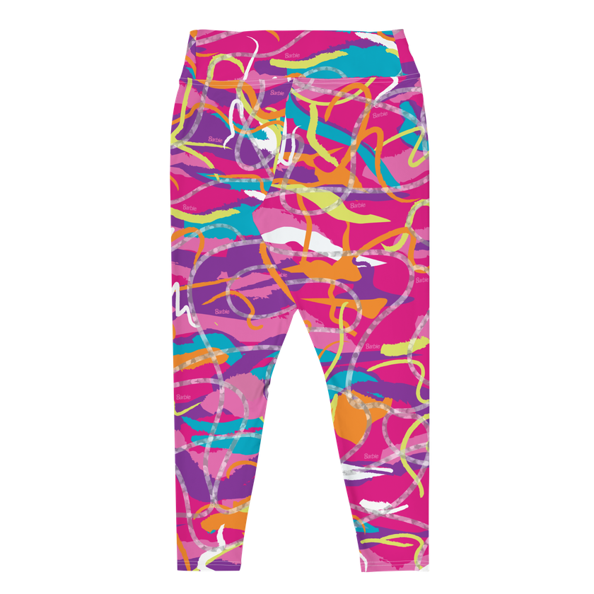 Barbie 80s Themed Neon Print Leggings (Plus Size) Same Day Delivery