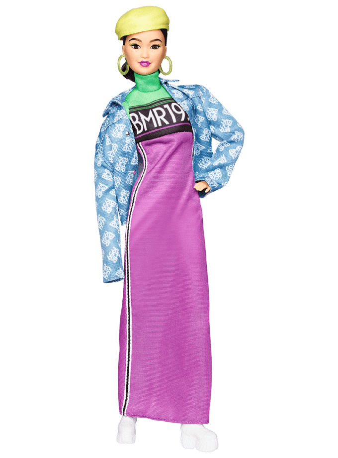 Barbie BMR1959 Doll - Neon Motocross Dress & Oversized Denim Jacket High Quality