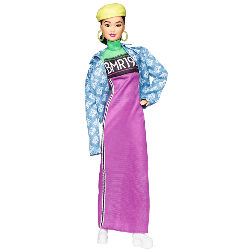 Barbie BMR1959 Doll - Neon Motocross Dress & Oversized Denim Jacket High Quality