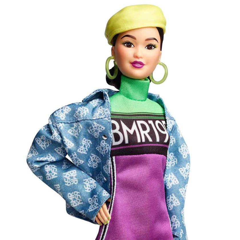 Barbie BMR1959 Doll - Neon Motocross Dress & Oversized Denim Jacket High Quality