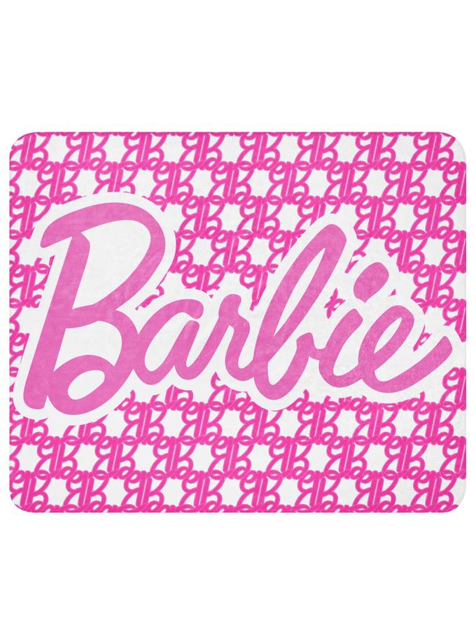 Barbie Logo Sherpa Blanket New Arrival