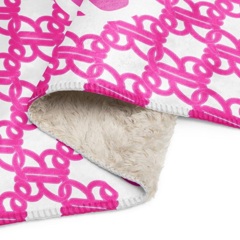 Barbie Logo Sherpa Blanket New Arrival