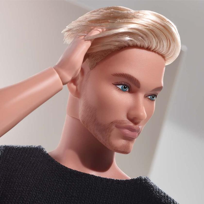 Barbie Looks Ken Doll (Blonde with Facial Hair) High Quality