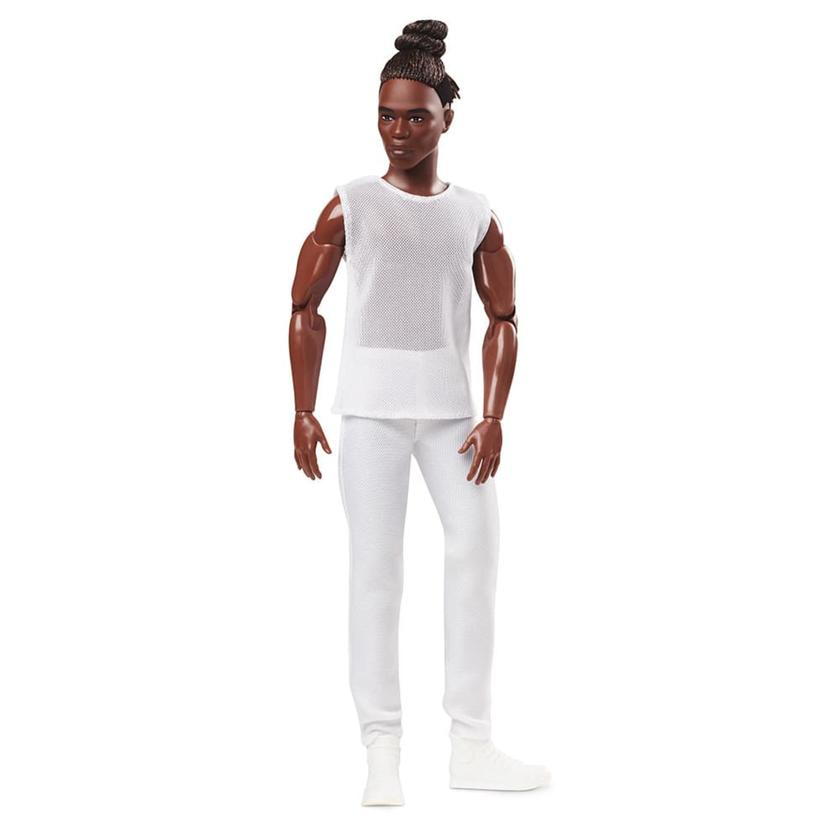 Barbie Looks Ken Doll (Brunette with Braids & Bun Hairstyle) Free shipping