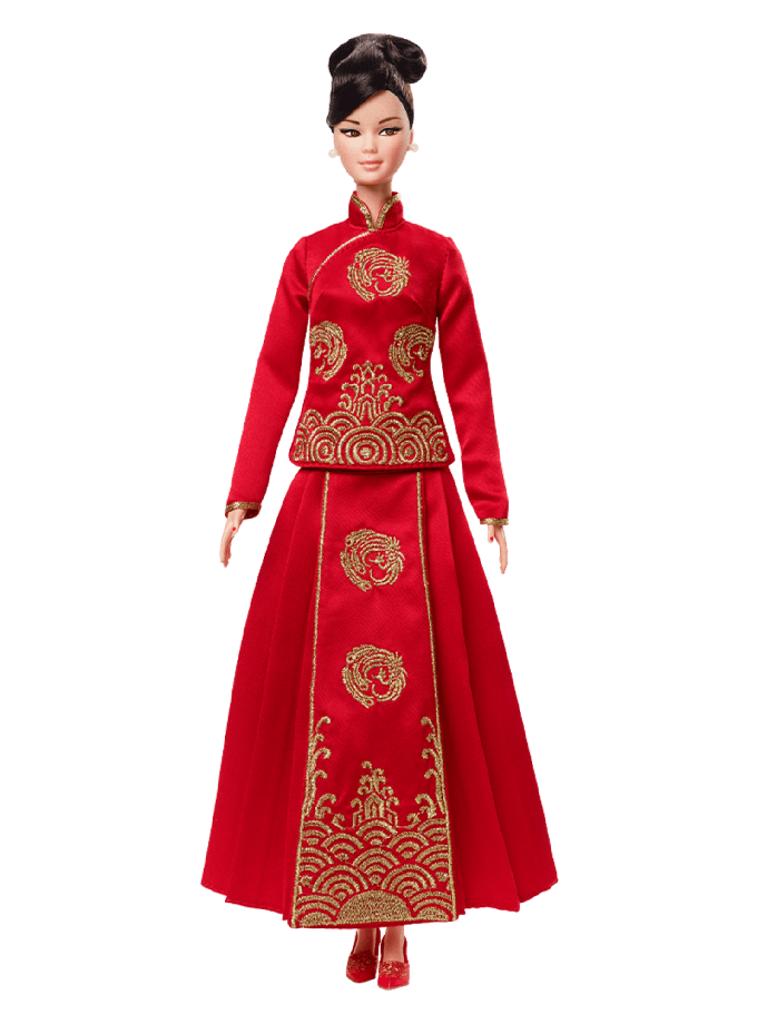 Barbie Lunar New Year Doll Designed by Guo Pei For Sale