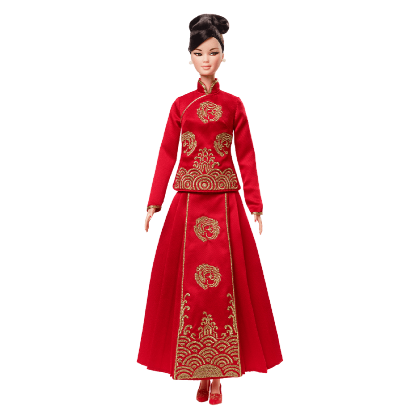 Barbie Lunar New Year Doll Designed by Guo Pei For Sale