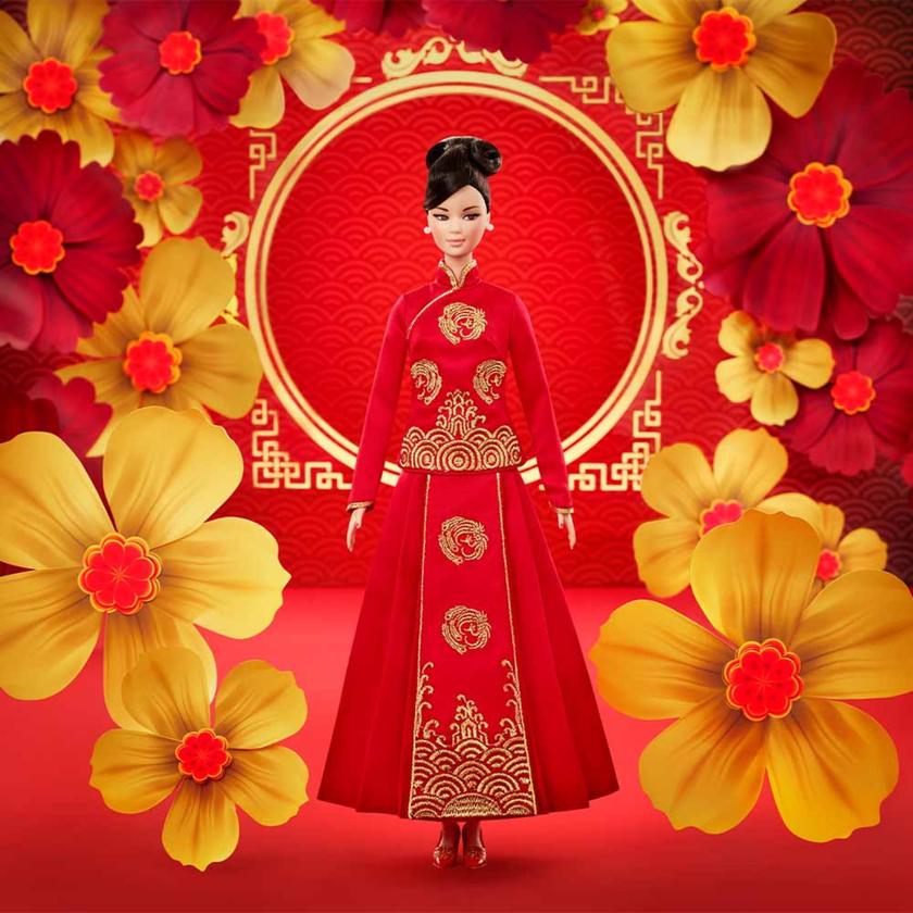 Barbie Lunar New Year Doll Designed by Guo Pei For Sale