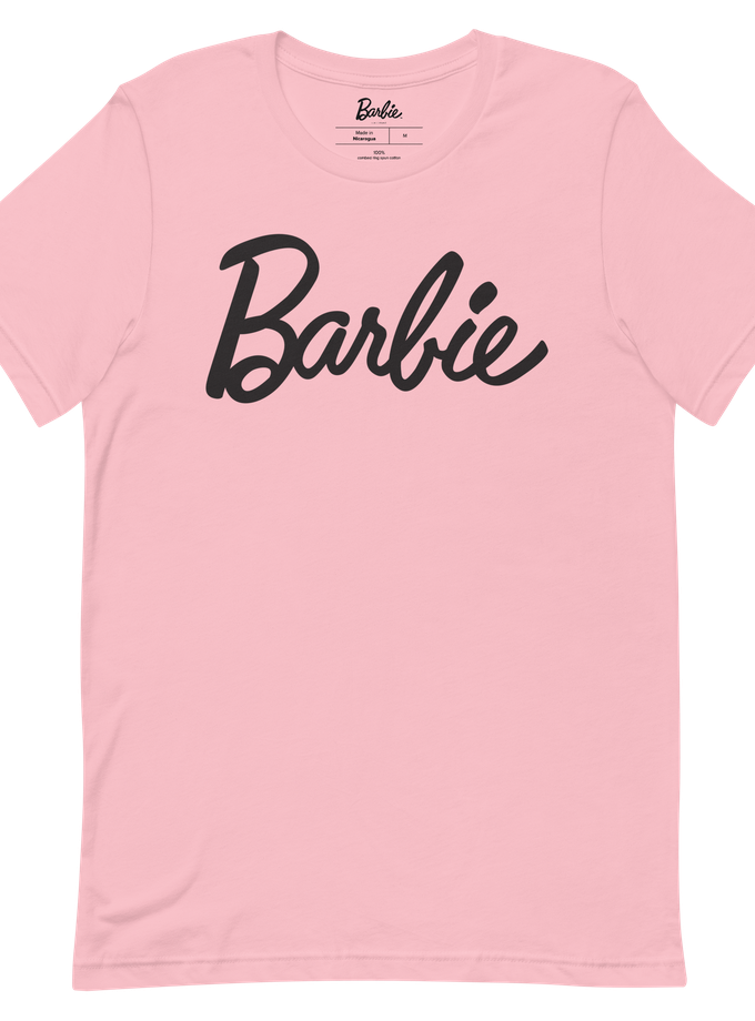 Barbie Script Logo Unisex Pink T-Shirt Best Price