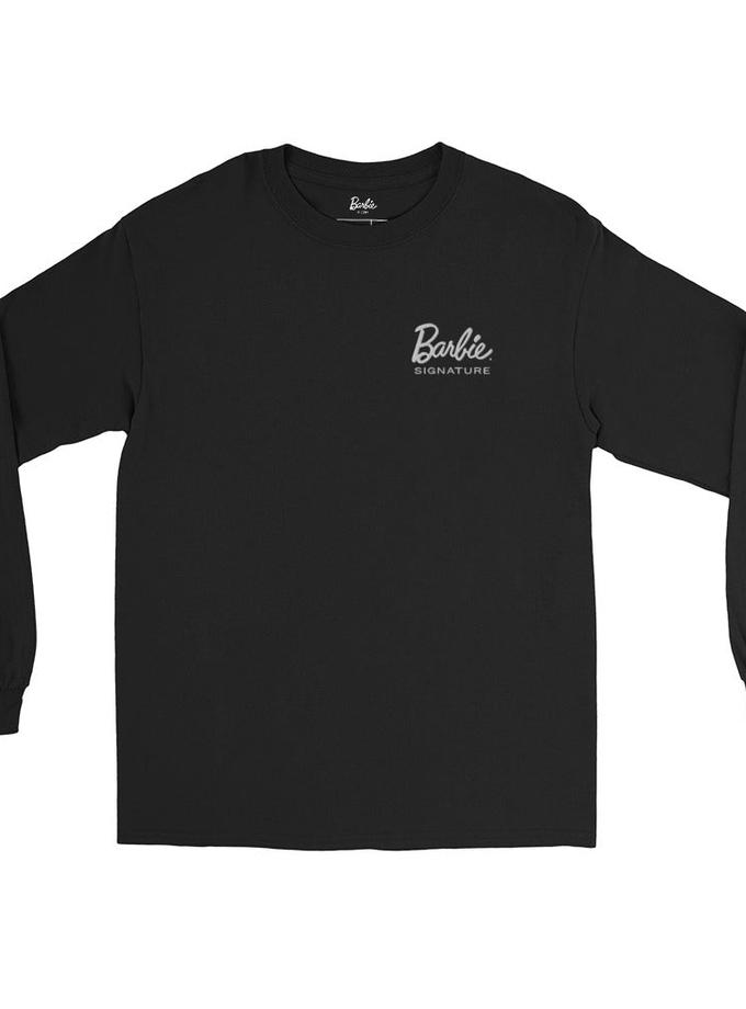 Barbie Signature Logo Black Long Sleeve Shirt Best Price