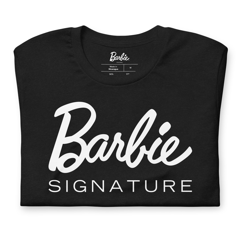 Barbie Signature Logo Unisex Black T-Shirt Best Price