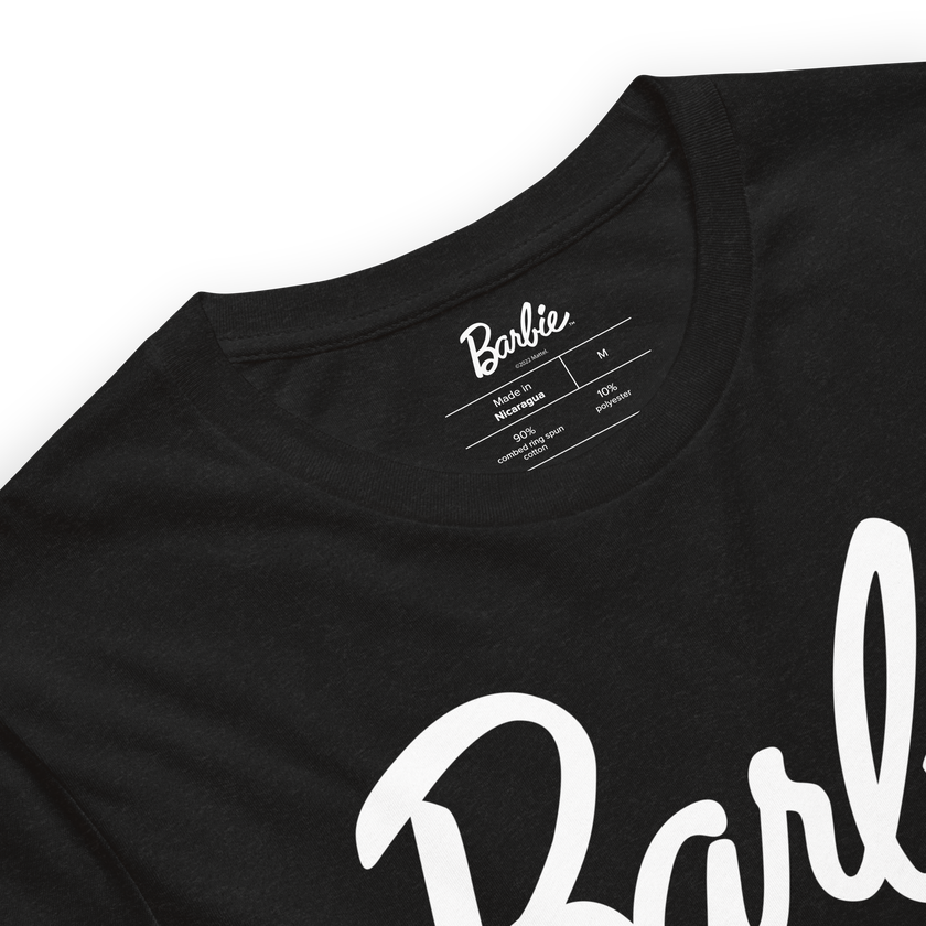 Barbie Signature Logo Unisex Black T-Shirt Best Price