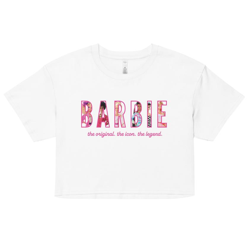 Barbie The Icon The Legend Crop Tee High Quality