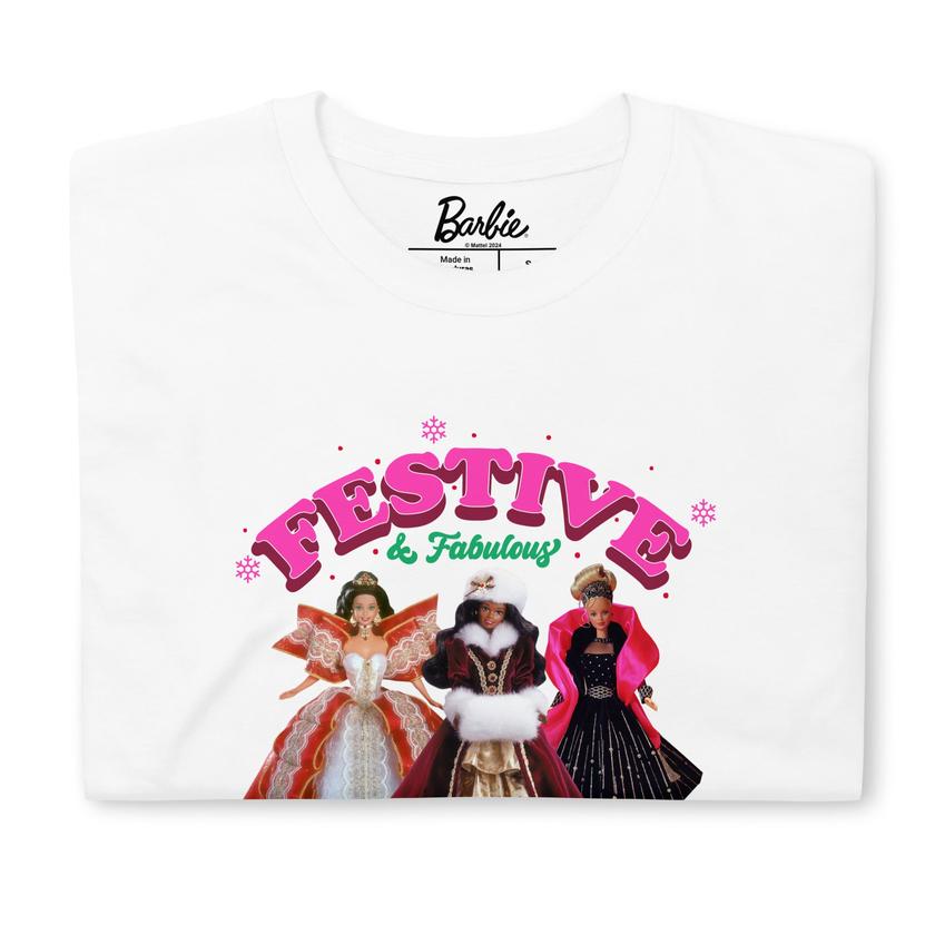 Barbie Vintage Festive and Fabulous T-Shirt Free shipping