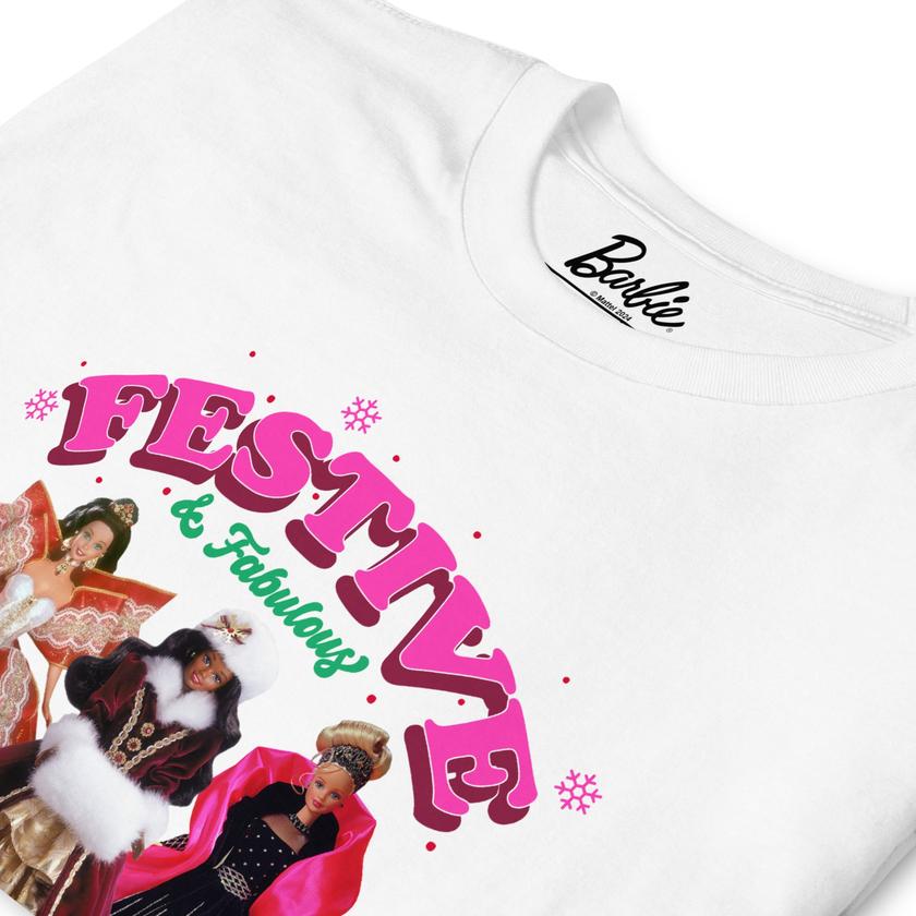 Barbie Vintage Festive and Fabulous T-Shirt Free shipping