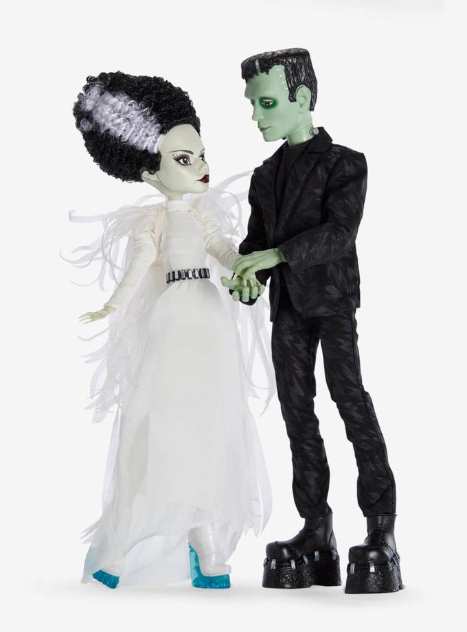 Frankenstein & Bride of Frankenstein Monster High Skullector Doll Set For Sale