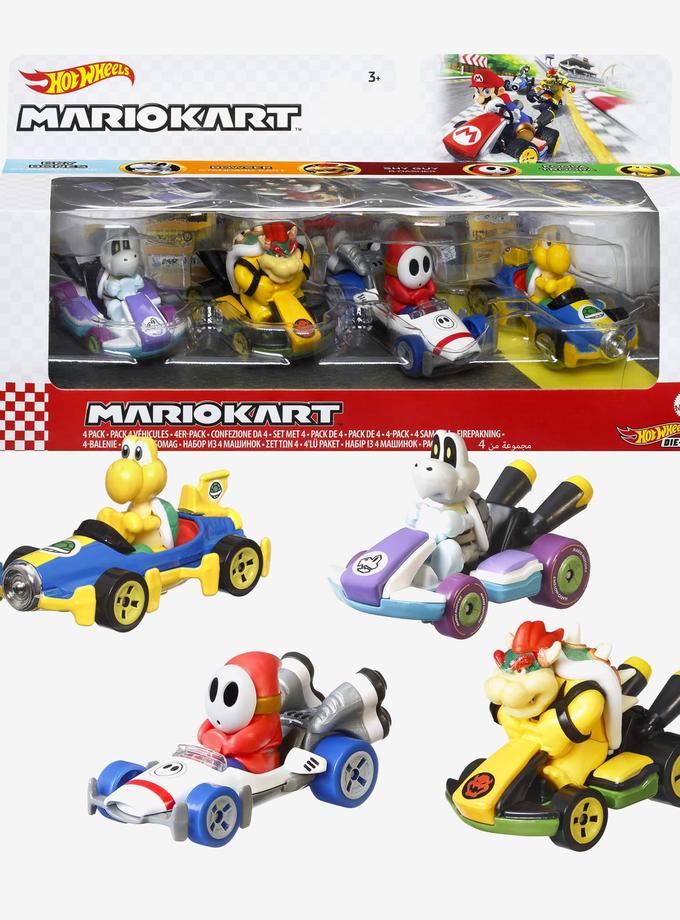 Hot Wheels Mario Kart Vehicles 4-Pack Best Seller