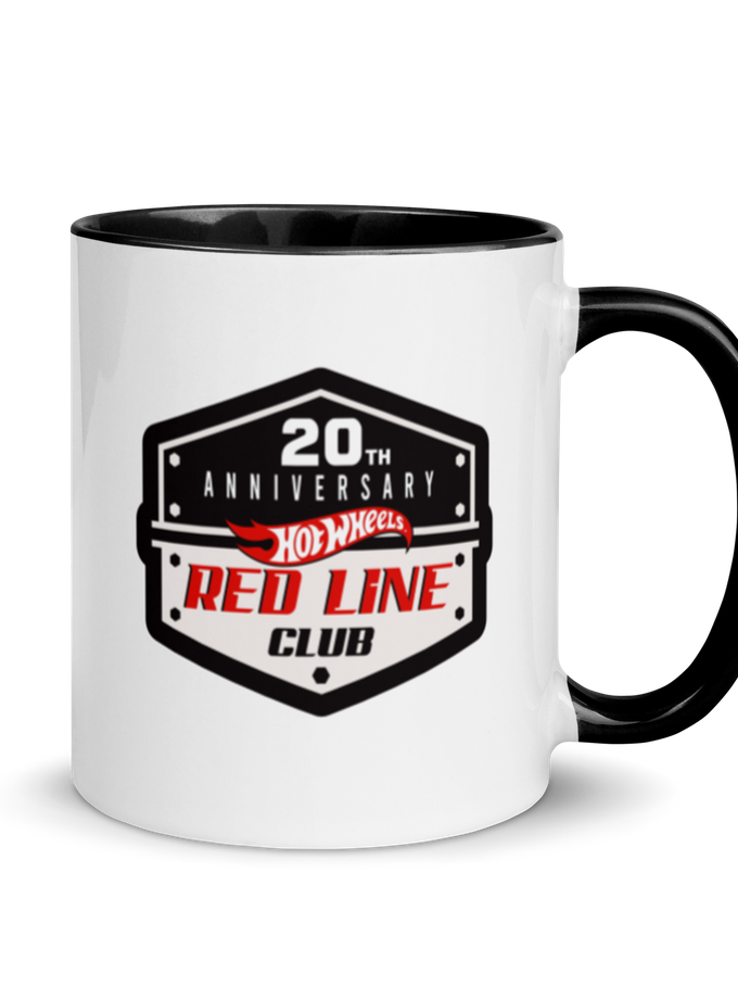 Hot Wheels® Red Line Club® 20th Anniversary Badge Logo Mug New Arrival