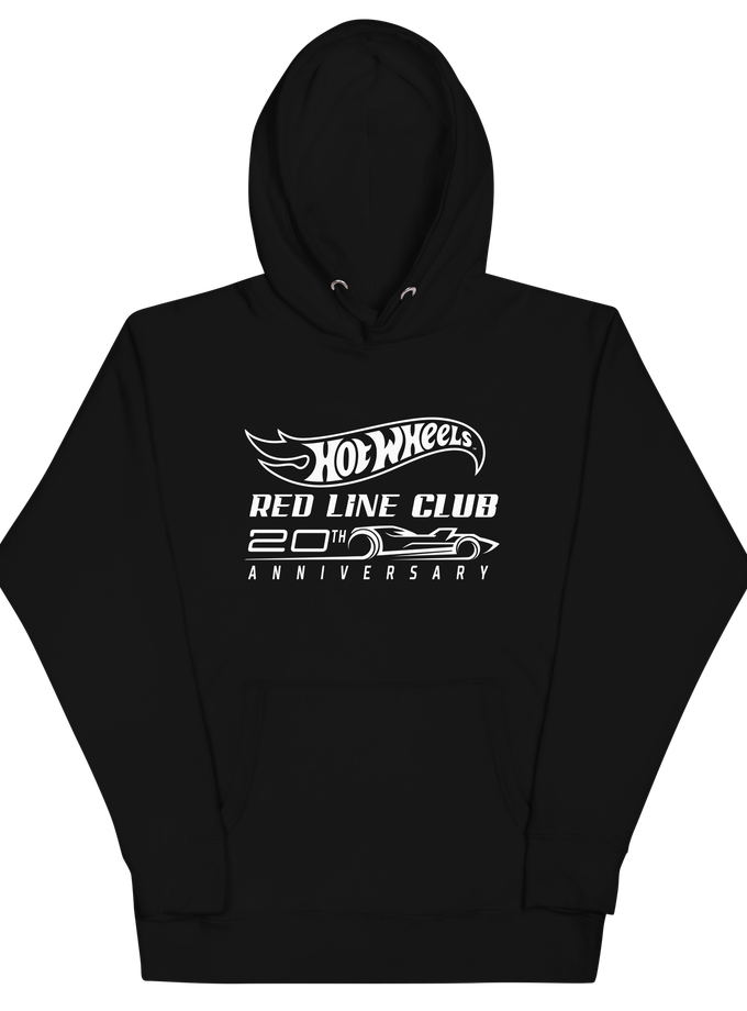 Hot Wheels® Red Line Club® 20th Anniversary Silhouette Logo Black Hoodie Best Seller