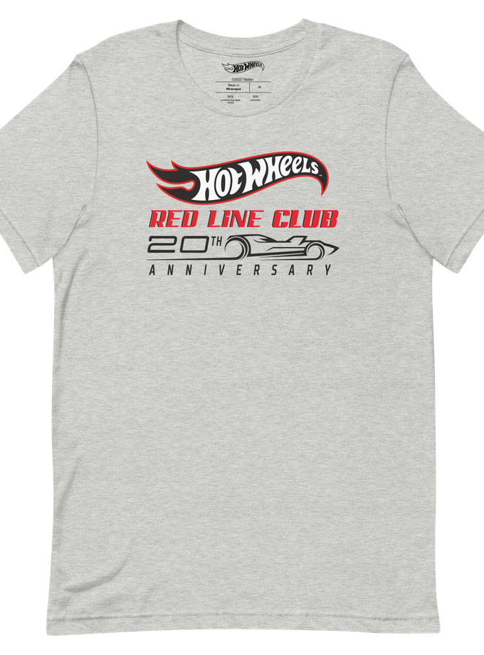 Hot Wheels® Red Line Club® 20th Anniversary Silhouette Logo – Heather Grey Shirt Best Price