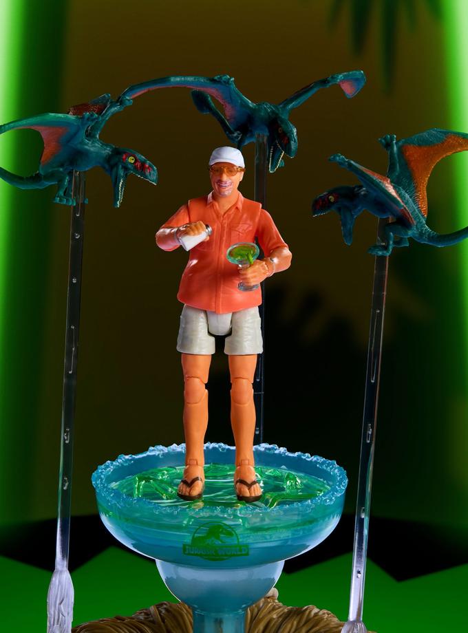 Jurassic World Hammond Collection Bubbles Up Jimmy Buffett Figure High Quality