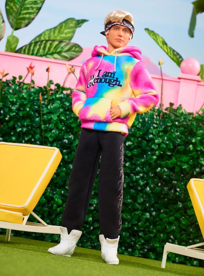 Ken Doll Wearing “I Am Kenough” Hoodie – Barbie The Movie New Arrival