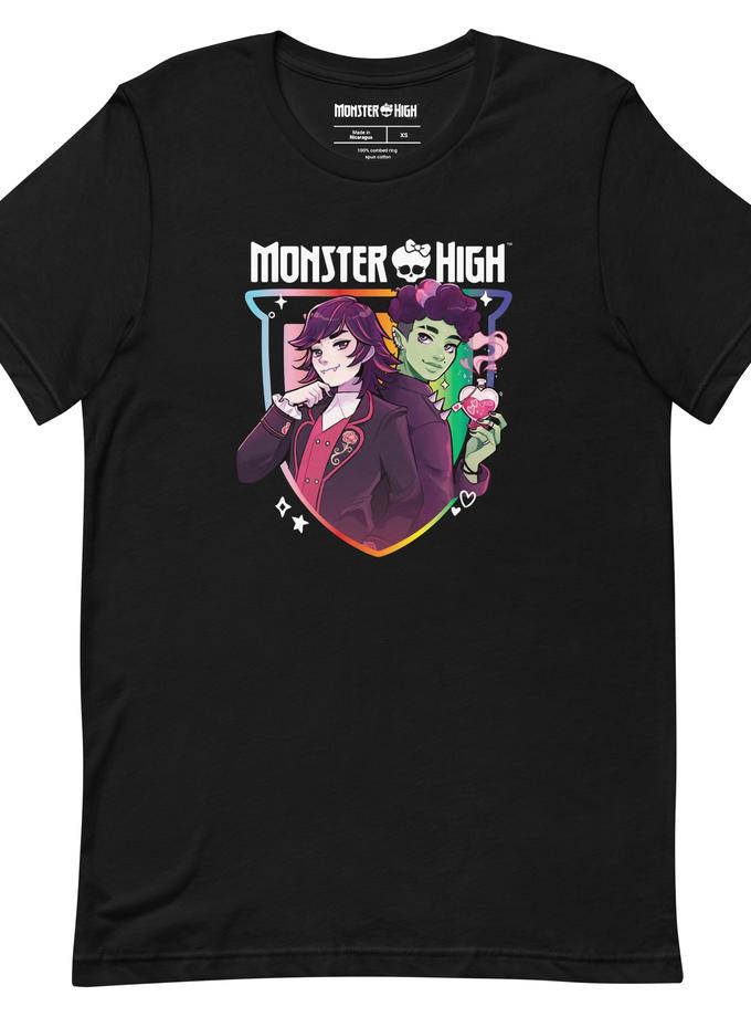 Monster High Pride Kieran & Spelldon Black T-Shirt (Céli Godfried) Best Price