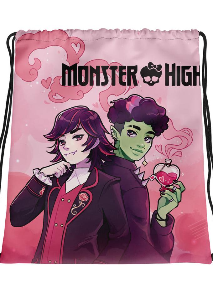 Monster High Pride Kieran & Spelldon Drawstring Bag (Céli Godfried) New Arrival