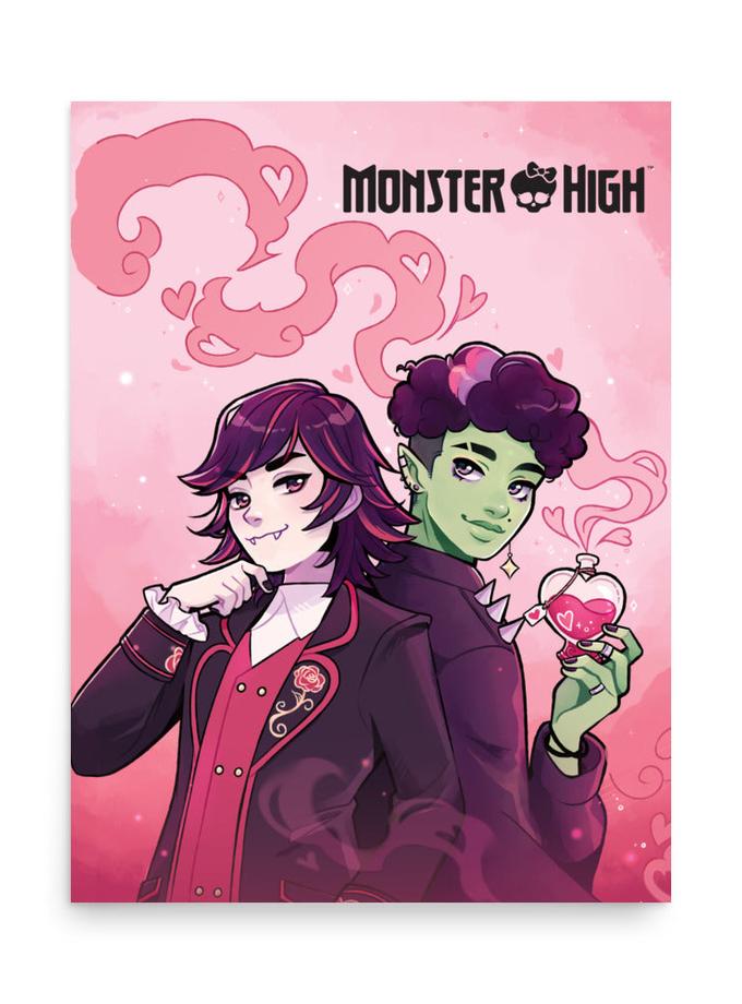 Monster High Pride Kieran & Spelldon Poster (Céli Godfried) For Sale