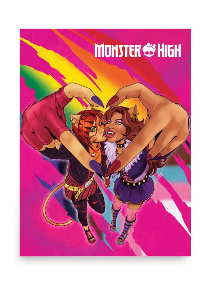 Monster High Pride Toralei & Clawdeen Poster (Betsy Cola) New Arrival