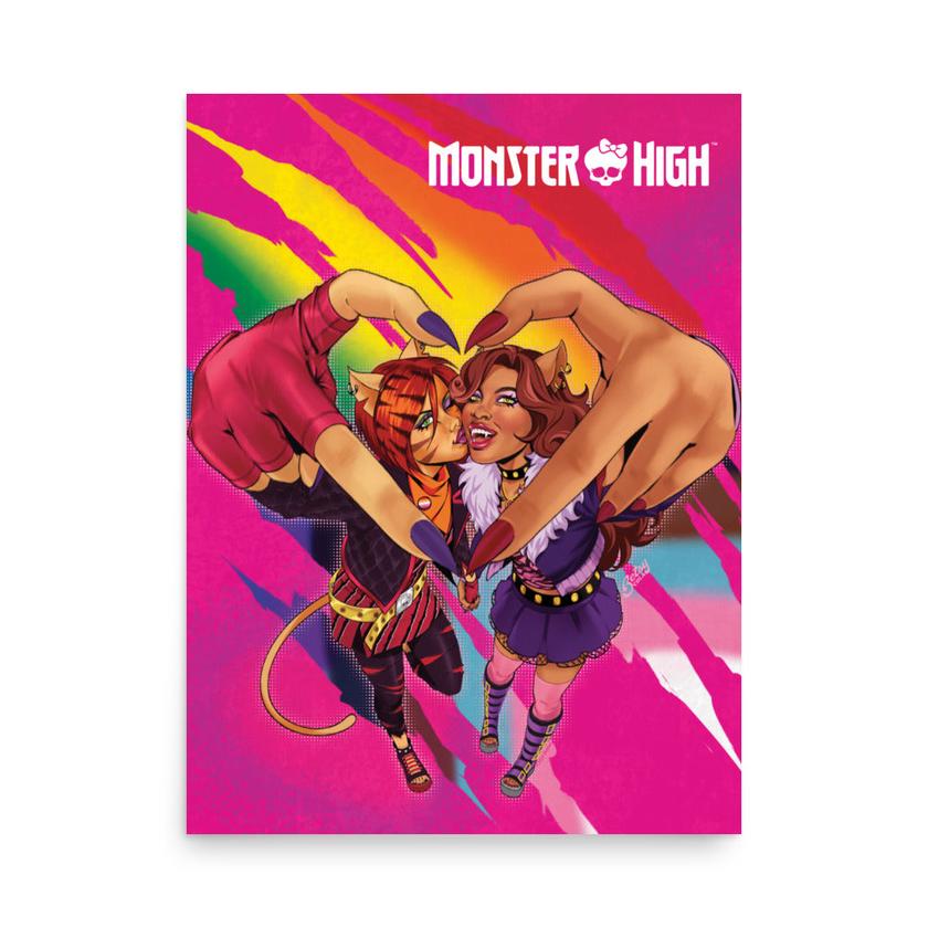 Monster High Pride Toralei & Clawdeen Poster (Betsy Cola) New Arrival