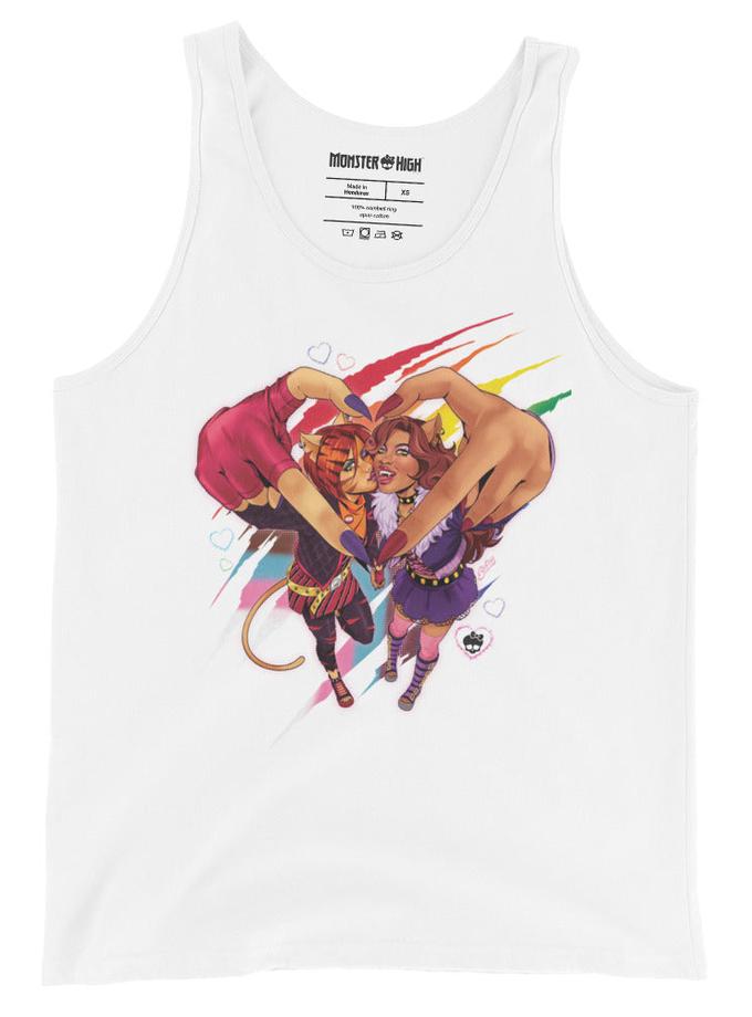 Monster High Pride Toralei & Clawdeen Unisex Tank Top (Betsy Cola) New Arrival