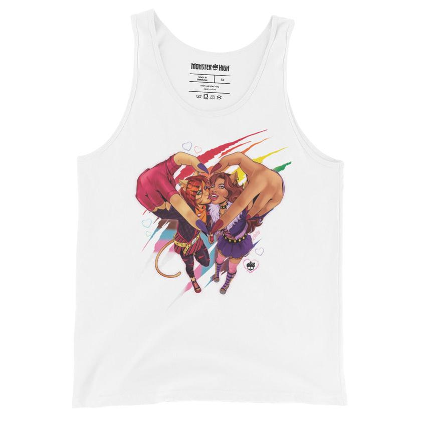 Monster High Pride Toralei & Clawdeen Unisex Tank Top (Betsy Cola) New Arrival