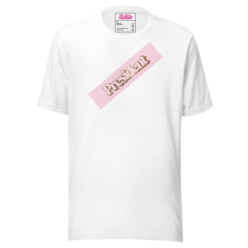 President Barbie T-shirt - Barbie the Movie High Quality