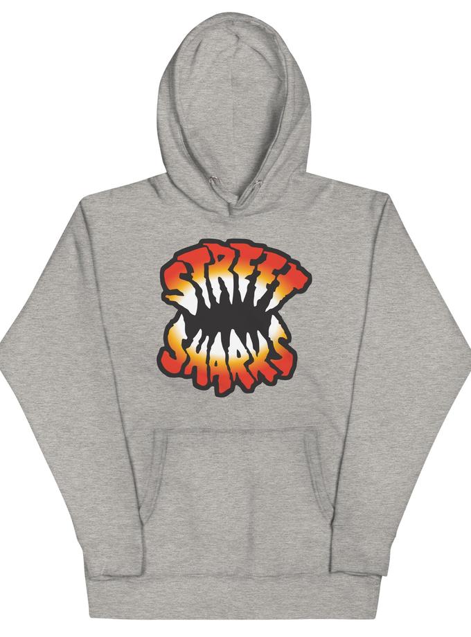 Street Sharks Grey Logo Hoodie For Sale