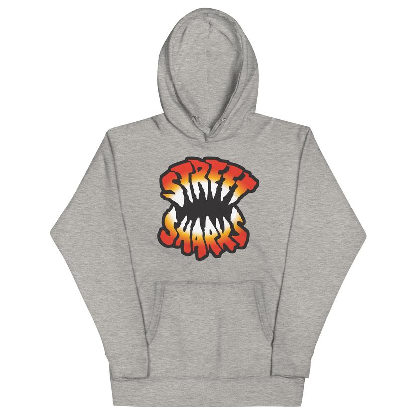 Street Sharks Grey Logo Hoodie For Sale