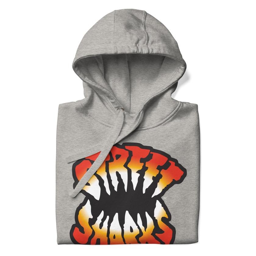 Street Sharks Grey Logo Hoodie For Sale