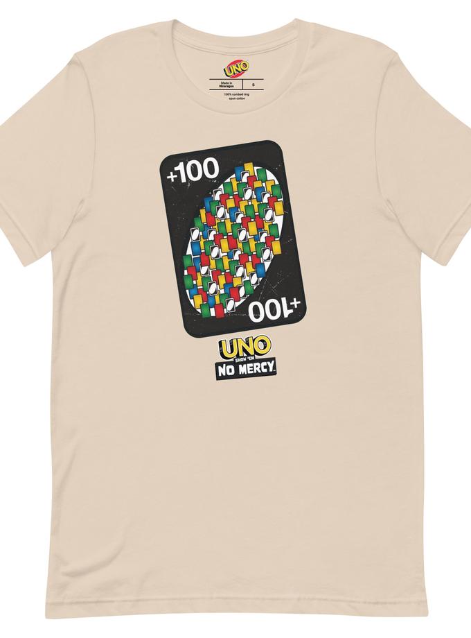 UNO +100 Card Cream T-Shirt Same Day Delivery