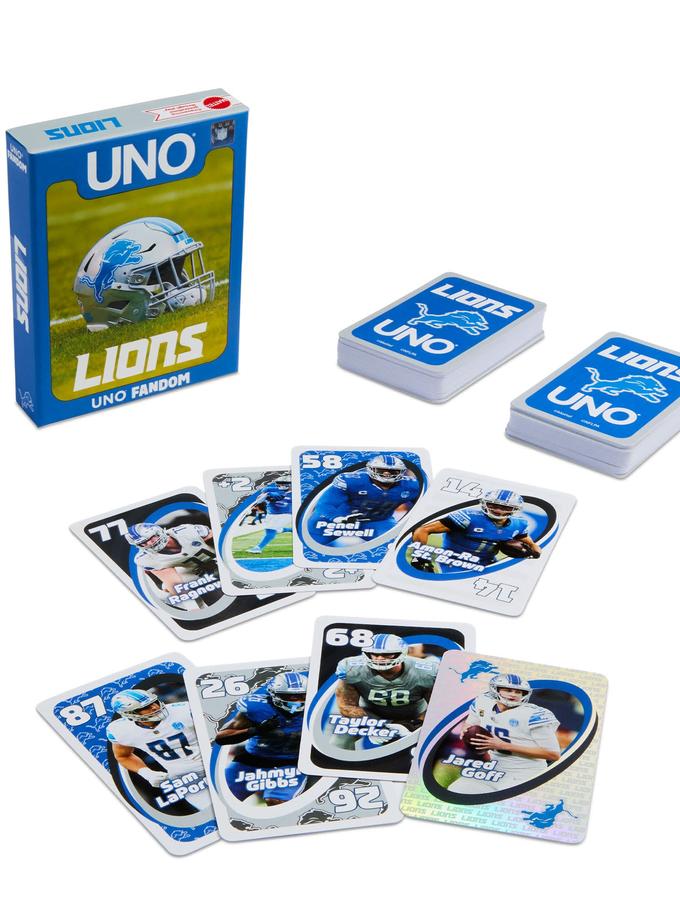 UNO Fandom NFL Detroit Lions Game Deck Best Buy